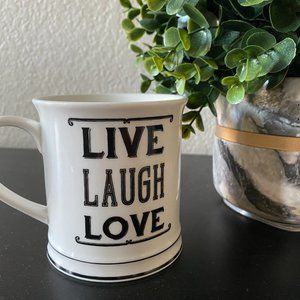 Rustic Graphic Mug (Live Laugh Love)